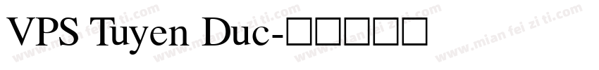 VPS Tuyen Duc字体转换